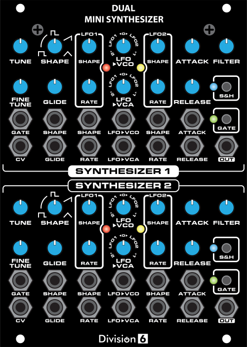 Dual Mini Synthesizer