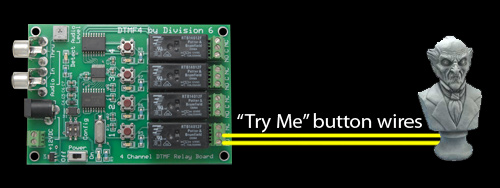 Connect DTMF4 to Try Me Button